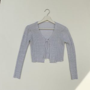 Cardigan lacci lurex